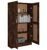 VidaXL Boekenkast 82,5x30,5x150 cm bewerkt hout gerookt eikenkleurig