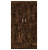 VidaXL Boekenkast 82,5x30,5x150 cm bewerkt hout gerookt eikenkleurig