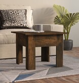 VidaXL Salontafel 55x55x42 cm bewerkt hout gerookt eikenkleur