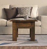 VidaXL Salontafel 55x55x42 cm bewerkt hout gerookt eikenkleur