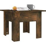VidaXL Salontafel 55x55x42 cm bewerkt hout gerookt eikenkleur
