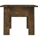 VidaXL Salontafel 55x55x42 cm bewerkt hout gerookt eikenkleur