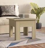 VidaXL Salontafel 55x55x42 cm bewerkt hout sonoma eikenkleurig