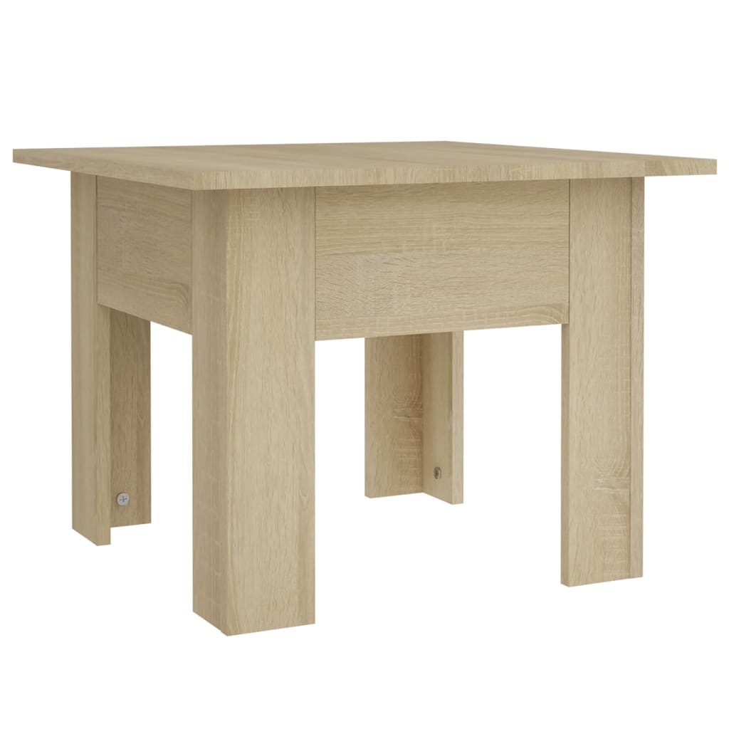 VidaXL Salontafel 55x55x42 cm bewerkt hout sonoma eikenkleurig