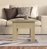 VidaXL Salontafel 55x55x42 cm bewerkt hout sonoma eikenkleurig