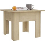 VidaXL Salontafel 55x55x42 cm bewerkt hout sonoma eikenkleurig