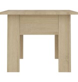 VidaXL Salontafel 55x55x42 cm bewerkt hout sonoma eikenkleurig