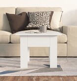 VidaXL Salontafel 55x55x42 cm bewerkt hout wit