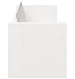 VidaXL Tuin Sofa 3-Zits Wit Hout Medium Duurzaam Buitensofa