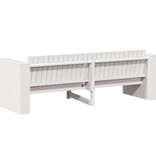 VidaXL Tuin Sofa 3-Zits Wit Hout Medium Duurzaam Buitensofa