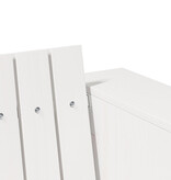 VidaXL Tuin Sofa 3-Zits Wit Hout Medium Duurzaam Buitensofa