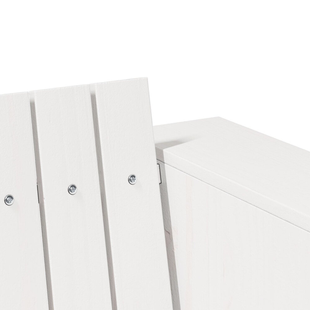 VidaXL Tuin Sofa 3-Zits Wit Hout Medium Duurzaam Buitensofa