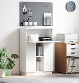 VidaXL Wit Schrijfbureau Wit Bewerkt Hout Medium Wit Schrijfbureau