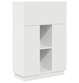 VidaXL Wit Schrijfbureau Wit Bewerkt Hout Medium Wit Schrijfbureau