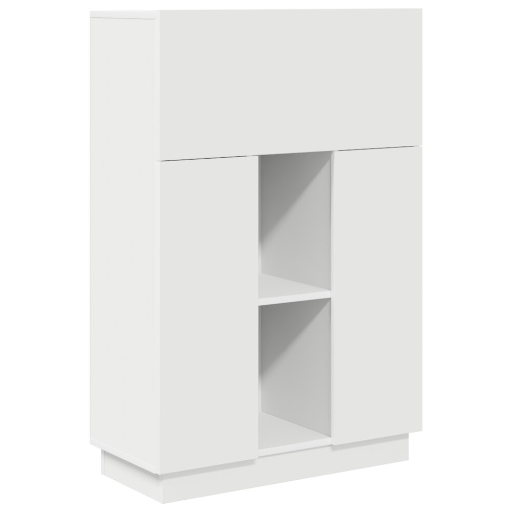 VidaXL Wit Schrijfbureau Wit Bewerkt Hout Medium Wit Schrijfbureau