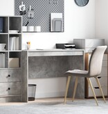 VidaXL Schrijfbureau Betonnen grijs MDF 100 x 50 x 76 cm Schrijfbureau