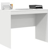 VidaXL Schrijfbureau Wit Spaanplaat 100 x 50 x 76 cm Opbergruimte