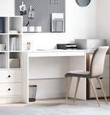 VidaXL Schrijfbureau Wit Spaanplaat 100 x 50 x 76 cm Opbergruimte