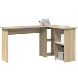VidaXL Sonoma Eiken Computerbureau Sonoma eiken Spaanplaat Standaard