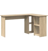 VidaXL Sonoma Eiken Computerbureau Sonoma eiken Spaanplaat Standaard