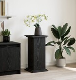 VidaXL Display Stand met Opslag Zwart Eiken 31x30x60 cm Geëngineerd Hout