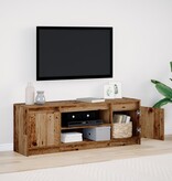 VidaXL TV Kast met LED Verweerd Hout 139.5x34x50 cm Gelaagd Hout