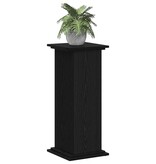 VidaXL Plantenstandaard Zwart Eiken 33x33x80 cm Geengineerd Hout