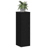 VidaXL Plantenstandaarden 2 stuks Zwart Eiken 25x25x80 cm Gelaagd Hout