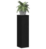 VidaXL Plantenstandaarden 2 stuks Zwarte Eiken 17x17x60 cm Bewerkt Hout