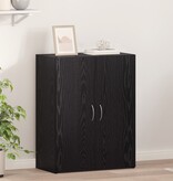 VidaXL Kantoorkast Zwart eiken 60x32x77,5 cm Bewerkt hout