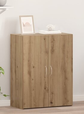 VidaXL Kantoorkast Artisan Eiken 60x32x77,5 cm Bewerkt Hout