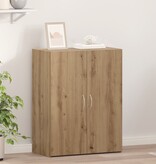 VidaXL Kantoorkast Artisan Eiken 60x32x77,5 cm Bewerkt Hout