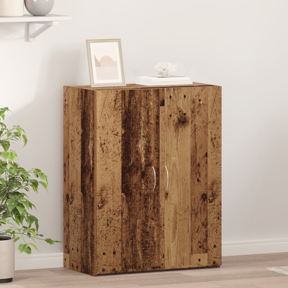VidaXL Kantoor Kast Oude Hout 60x32x77.5 cm Gemaakt Hout