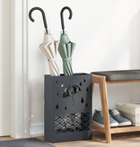 VidaXL Paraplubak Anthraciet Metaal Medium Decoratieve Inzetstukken