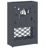 VidaXL Paraplubak Anthraciet Metaal Medium Decoratieve Inzetstukken