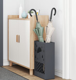 VidaXL Paraplubak Anthraciet Metaal Medium Decoratieve Inzetstukken