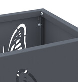 VidaXL Paraplubak Anthraciet Metaal Middelgroot Patroon Paraplubak