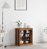 VidaXL Dressoir met LED-verlichting 60,5x37x67 cm oud houtkleurig