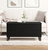 VidaXL Salontafel 90x44,5x45 cm bewerkt hout zwart eikenkleurig