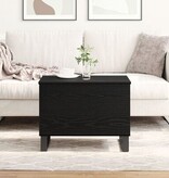 VidaXL Salontafel verstelbaar blad 60x44,5x45 cm hout zwart eiken