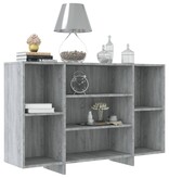 VidaXL Dressoir 120x30x75 cm bewerkt hout grijs sonoma eikenkleurig