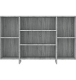VidaXL Dressoir 120x30x75 cm bewerkt hout grijs sonoma eikenkleurig