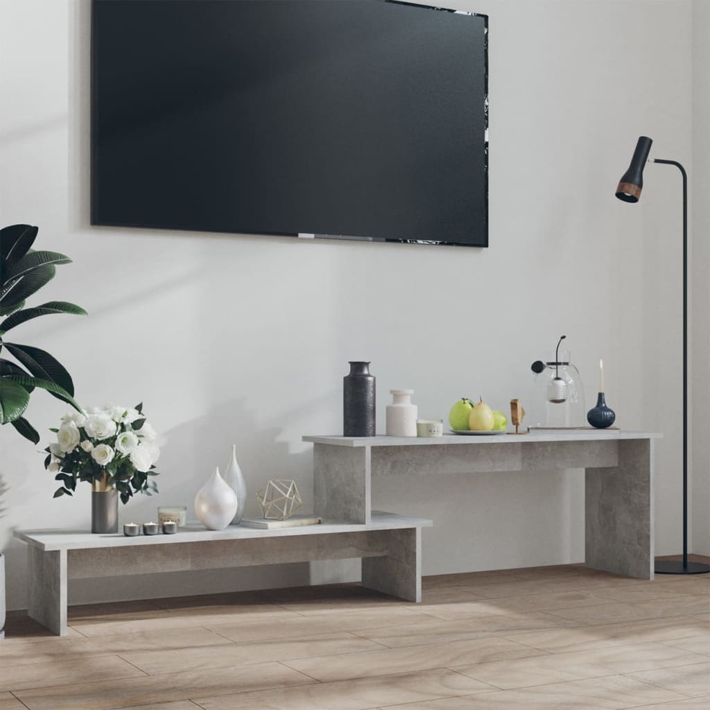 VidaXL Tv-meubel 180x30x43 cm bewerkt hout betongrijs