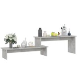 VidaXL Tv-meubel 180x30x43 cm bewerkt hout betongrijs