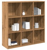 VidaXL Boekenkast 98x29x97,5 cm artisanaal eikenkleur