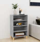 VidaXL Dressoir 57x35x90 cm bewerkt hout betongrijs