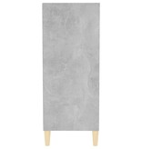 VidaXL Dressoir 57x35x90 cm bewerkt hout betongrijs
