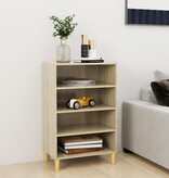 VidaXL Dressoir 57x35x90 cm bewerkt hout sonoma eikenkleurig