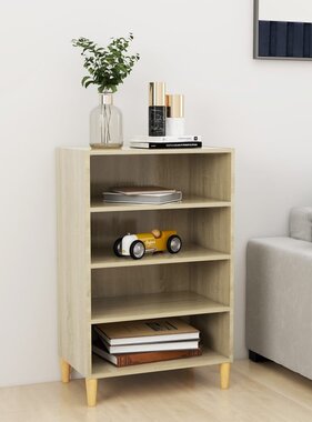 VidaXL Dressoir 57x35x90 cm bewerkt hout sonoma eikenkleurig