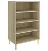 VidaXL Dressoir 57x35x90 cm bewerkt hout sonoma eikenkleurig